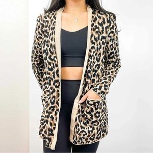 J. Crew - Leopard Print Cardigan.